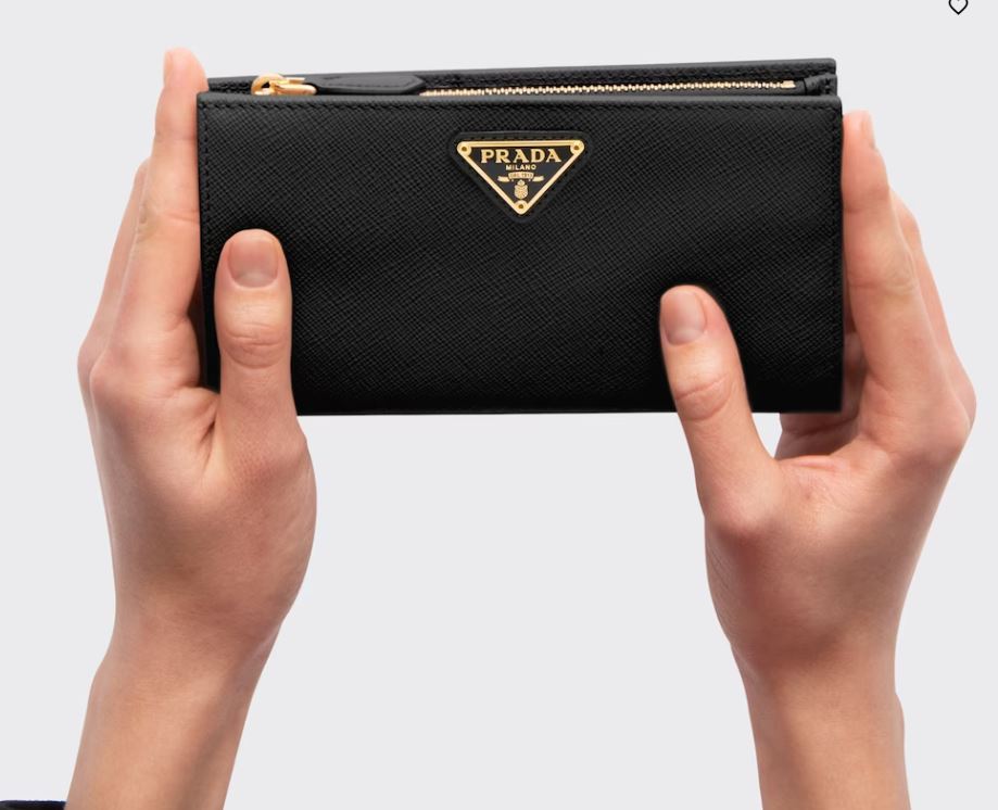 Prada | Bags | Prada Large Saffiano Leather Wallet | Poshmark